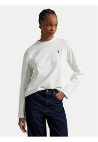 Polo Ralph Lauren Bluzka 211967105001 Biały Straight Fit. Typ kołnierza: polo. Kolor: biały. Materiał: bawełna