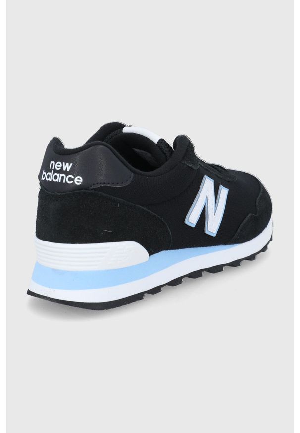 New Balance buty WL515CO3 kolor czarny. Nosek buta: okrągły. Zapięcie: sznurówki. Kolor: czarny. Materiał: guma