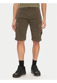 C.P. Company Szorty materiałowe 18CMBE116A005694G Zielony Regular Fit. Kolor: zielony. Materiał: bawełna