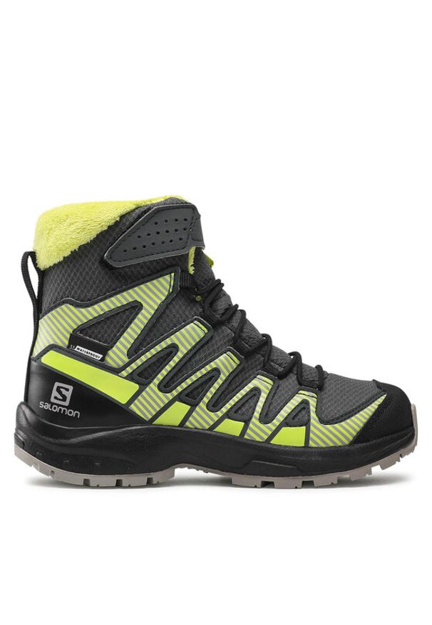 salomon - Salomon Śniegowce Xa Pro V8 Winter Cswp J 414335 09 W0 Zielony. Kolor: zielony. Materiał: skóra