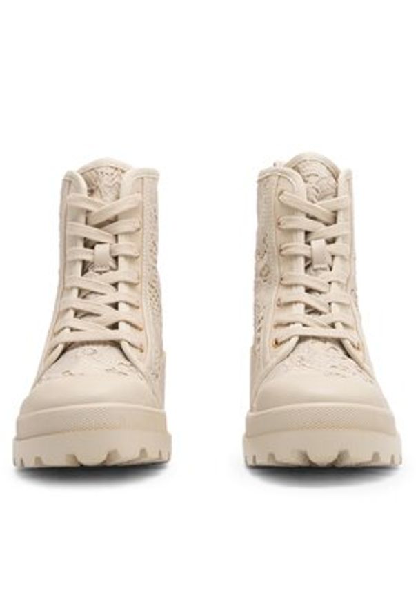 DeeZee Trzewiki WS5512-01 Beżowy. Kolor: beżowy. Materiał: materiał