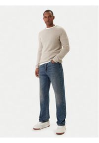 Jack & Jones Sweter Hill 12157321 Beżowy Regular Fit. Kolor: beżowy. Materiał: bawełna #5