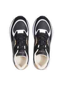 TOMMY HILFIGER - Tommy Hilfiger Sneakersy Lux Monogram Runner FW0FW07816 Czarny. Kolor: czarny. Materiał: skóra