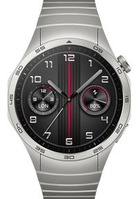 HUAWEI - Smartwatch Huawei Watch GT4 Elite 46mm Srebrny (55020BGU). Rodzaj zegarka: smartwatch. Kolor: srebrny