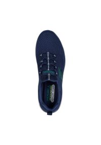 skechers - Buty do chodzenia męskie Skechers Summits Tallo. Kolor: niebieski. Materiał: materiał, syntetyk. Szerokość cholewki: normalna. Sport: turystyka piesza