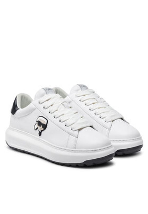 Karl Lagerfeld - KARL LAGERFELD Sneakersy KL57530 Biały. Kolor: biały. Materiał: skóra