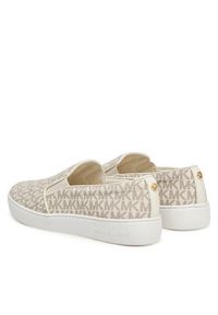 MICHAEL Michael Kors Tenisówki Keaton Slip On 43F7KTFP1B Beżowy. Zapięcie: bez zapięcia. Kolor: beżowy. Materiał: skóra #4