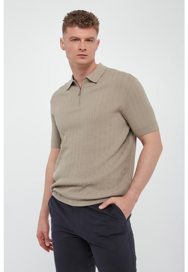 Armani Exchange - Polo męskie bawełniane ARMANI EXCHANGE. Typ kołnierza: polo. Materiał: bawełna