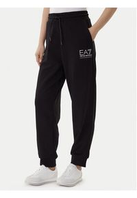EA7 Emporio Armani Dres 7W000420 AF12473 MC026 Czarny Relaxed Fit. Kolor: czarny. Materiał: bawełna #4
