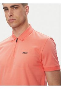 BOSS Polo Philix Pima 50538177 Pomarańczowy Regular Fit. Typ kołnierza: polo. Kolor: pomarańczowy. Materiał: bawełna #3