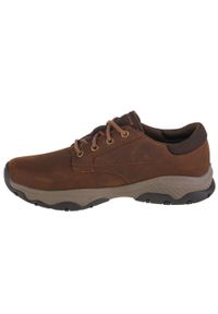 skechers - Buty sportowe Sneakersy męskie, Skechers Craster-Fenzo. Kolor: brązowy. Materiał: nubuk. Sport: turystyka piesza