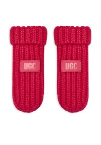 Ugg Rękawiczki dziecięce K Chunky Mitten 100030 Różowy. Kolor: różowy. Materiał: akryl, materiał