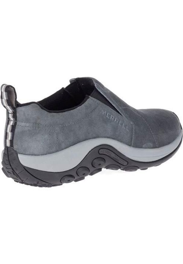 Buty do chodzenia męskie Merrell Jungle Moc. Zapięcie: bez zapięcia. Kolor: szary. Materiał: materiał. Szerokość cholewki: normalna. Sport: turystyka piesza