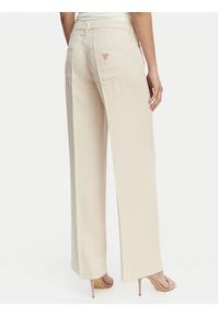 Guess Jeansy W4GA96 WDP85 Kremowy Wide Leg. Kolor: kremowy #4