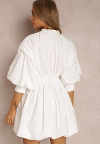 Renee - Biała Sukienka Appomene. Kolor: biały. Typ sukienki: bombki. Styl: boho. Długość: mini #3