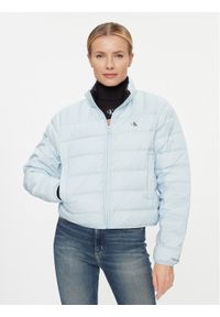 Calvin Klein Jeans Kurtka przejściowa Ul Short Puffer J20J222585 Niebieski Regular Fit. Kolor: niebieski. Materiał: syntetyk. Styl: street