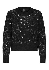 only - ONLY Sweter Alta 15353230 Czarny Regular Fit. Kolor: czarny. Materiał: syntetyk #4