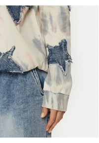 One Teaspoon Bluza Denim Star 26795C Beżowy Relaxed Fit. Kolor: beżowy. Materiał: bawełna #3