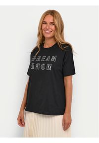 Kaffe T-Shirt Jenny 10508462 Czarny Regular Fit. Kolor: czarny. Materiał: bawełna #1