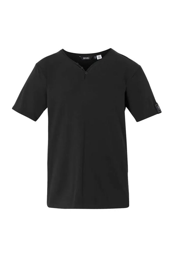 Regatta - T-shirt Męski Dewi. Kolor: fioletowy, szary, wielokolorowy. Sport: turystyka piesza
