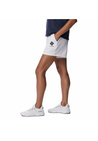 columbia - Krótkie Spodenki Turystyczne Damskie Columbia Logo III French Terry Short. Kolor: biały. Długość: krótkie