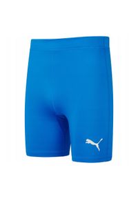 Puma - Spodenki Damskie Liga Base Layer. Kolor: niebieski. Sport: turystyka piesza