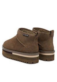 Tommy Jeans Śniegowce Tjw Flatform Snow Boot Suede EN0EN02841 Brązowy. Kolor: brązowy. Materiał: zamsz, skóra #3