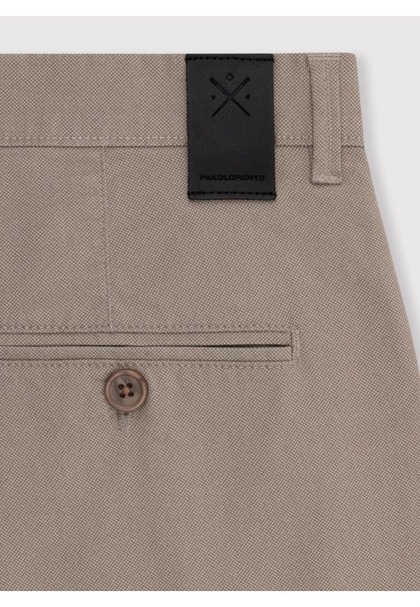 PAKO LORENTE – Męskie spodnie w kolorze beżowym P24SF-WX-001-E-S- Pako Lorente. Kolor: beżowy. Materiał: elastan, bawełna