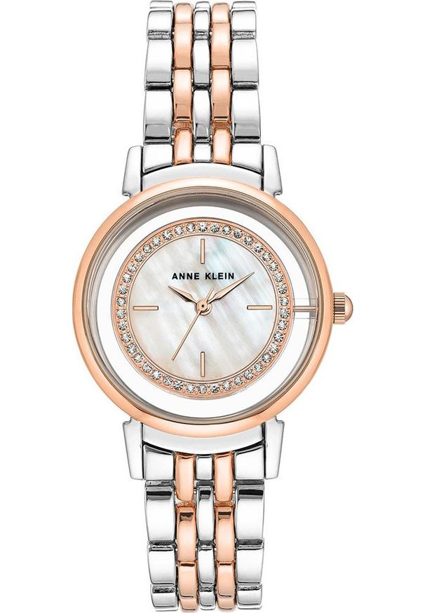 Zegarek Anne Klein Zegarek damski Anne Klein AK-3693MPRT srebrny. Kolor: srebrny