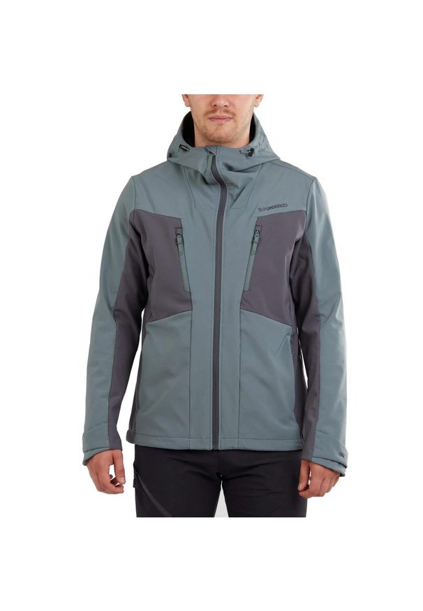 FUNDANGO - Kurtka softshell męska Fundango Rauris Softshell. Kolor: szary. Materiał: softshell. Sport: turystyka piesza