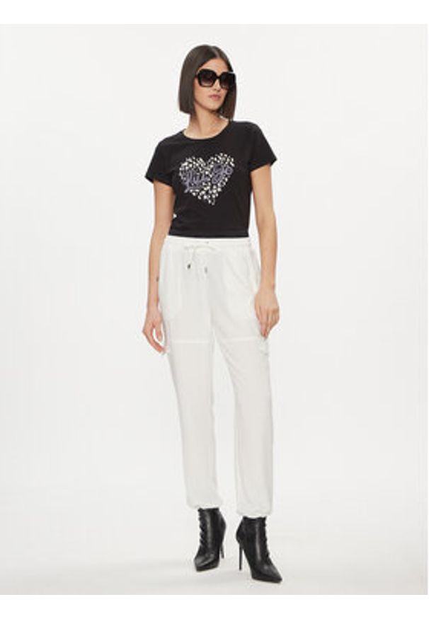 Liu Jo Spodnie materiałowe TA4059 T3784 Écru Relaxed Fit. Materiał: syntetyk