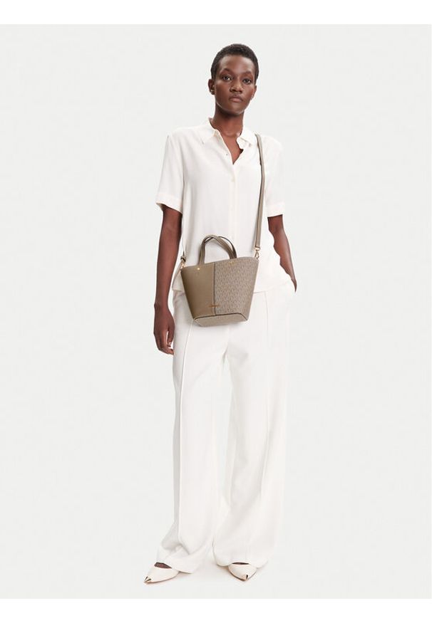 MICHAEL Michael Kors Torebka 32T5GFFC1B Beżowy. Kolor: beżowy. Materiał: skórzane