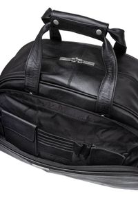 Ochnik - Skórzana biznesowa torba podróżna. Kolor: czarny. Materiał: skóra. Styl: biznesowy #2
