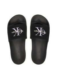 Calvin Klein Klapki Ess Slide Cv HW0HW02958 Czarny. Kolor: czarny. Materiał: materiał #6