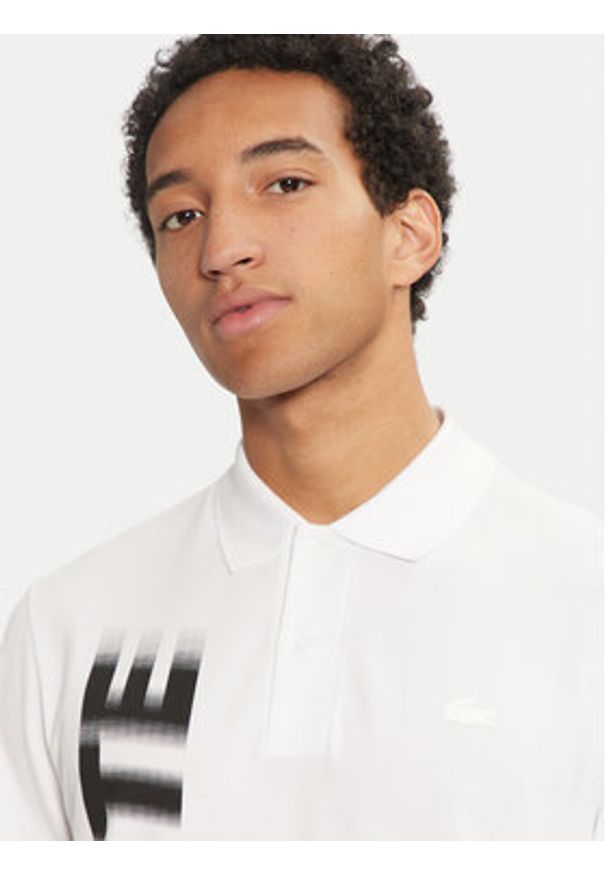 Lacoste Polo PH2801 Biały Regular Fit. Typ kołnierza: polo. Kolor: biały. Materiał: bawełna