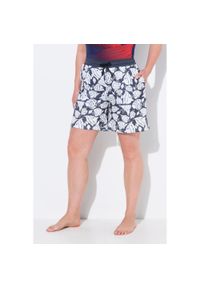 ULLA POPKEN - Damskie Szorty sportowe siateczka ryby szeroka nogawka elastyczny pas. Kolekcja: plus size. Kolor: niebieski. Materiał: poliester, materiał. Długość: krótkie
