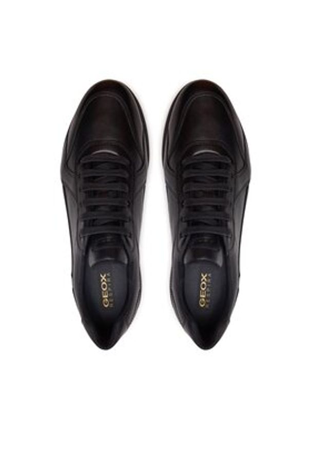 Geox Sneakersy U Spherica Ec12 U45GRA 00043 C9999 Czarny. Kolor: czarny. Materiał: skóra