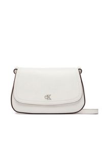 Calvin Klein Torebka Ck Flap Camera Bag LV04F3421G Biały. Kolor: biały. Materiał: skórzane #4