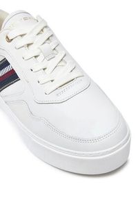 TOMMY HILFIGER - Tommy Hilfiger Sneakersy FW0FW08348 Biały. Kolor: biały. Materiał: skóra #5
