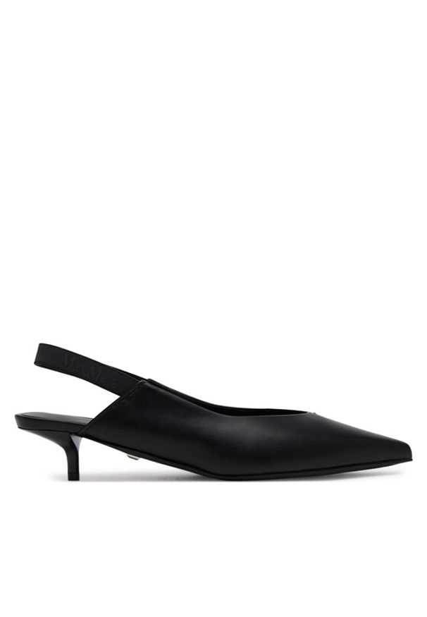 Max Mara Czółenka Slingy 2514521111600 Czarny. Kolor: czarny. Materiał: skóra