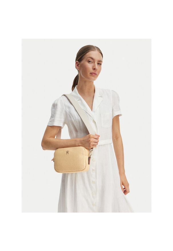 TOMMY HILFIGER - Torebka Tommy Hilfiger. Kolor: beżowy