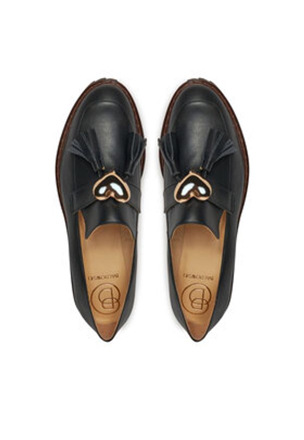 Baldowski Loafersy D04958-DIAN-002 Czarny. Kolor: czarny. Materiał: skóra