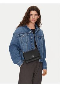 Calvin Klein Jeans Torebka K60K612233 Czarny. Kolor: czarny. Materiał: skórzane #5