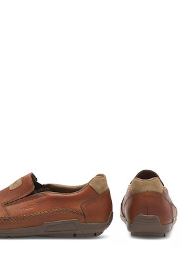 Rieker Półbuty 09053-24 Brązowy. Kolor: brązowy. Materiał: skóra