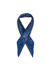 Lauren Ralph Lauren - Chusta jedwabna LAUREN RALPH LAUREN. Kolor: niebieski. Materiał: jedwab. Wzór: paisley #1