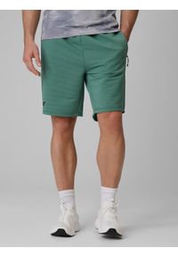 4f - 4F Spodenki treningowe szybkoschnące męskie - turkusowe S. Kolor: turkusowy. Materiał: materiał, włókno. Sport: fitness #2