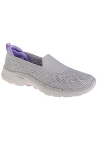 skechers - Buty sportowe Sneakersy damskie, Skechers Go Walk 6 - Valerie. Kolor: szary. Sport: turystyka piesza