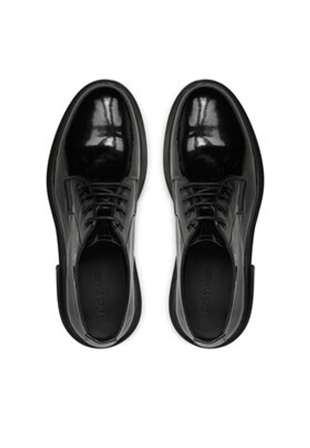 Calvin Klein Półbuty Postman Derby Pat HM0HM01685 Czarny. Kolor: czarny. Materiał: skóra, lakier
