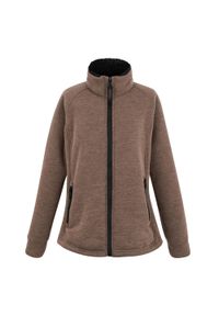 Regatta - Damska Bluza Polarowa Emilde Z Pełnym Zamkiem Błyskawicznym. Kolor: brązowy. Materiał: polar. Sezon: zima #1