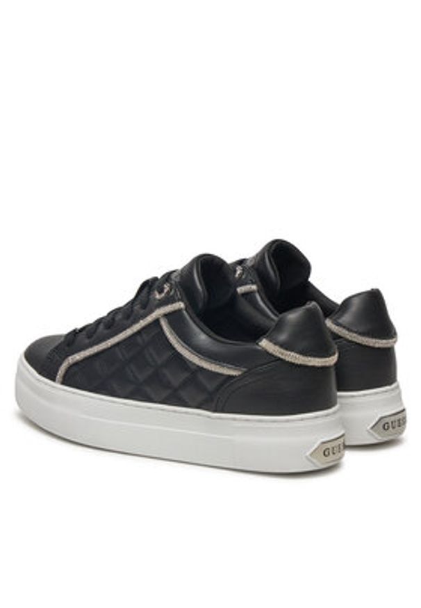 Guess Sneakersy FLPGRA ELE12 Czarny. Kolor: czarny. Materiał: skóra